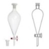 Separating Funnels With PTFE Key Stopcock Interchangeable Stopper Conical/Pear Shape Plain Stem