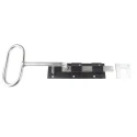 RS PRO Steel Epoxy Black Bow Handle Door Bolt 300mm 894-6743