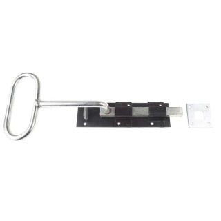 RS PRO Steel Epoxy Black Bow Handle Door Bolt 300mm 894-6743