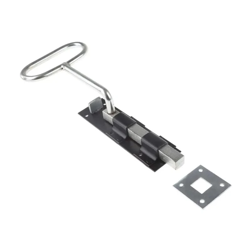 RS PRO Steel Epoxy Black Bow Handle Door Bolt 300mm 894-6743
