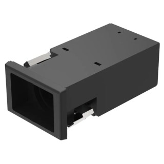 EAO Modular Switch Actuator Push Button Black for Use with 22 Series 22-222.011