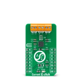 MikroElektronika Sensor Development Tool Current 3 Click Kit with High-Side Current Sensor and Temperature EMC1702