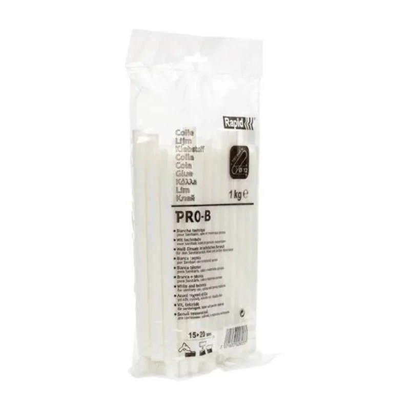 Rapid Hot Melt Glue Sticks 12 mm Diameter Translucent 190 mm Length 1 kg 40302803