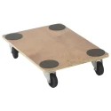RS PRO Wood Dolly with Wooden Platform, 240 kg Load Capacity, 610 mm Width x 910 mm Length x 135 mm Height, 90 mm 909-7047