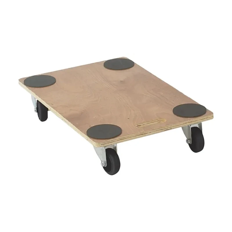 RS PRO Wood Dolly with Wooden Platform, 240 kg Load Capacity, 610 mm Width x 910 mm Length x 135 mm Height, 90 mm 909-7047