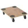 RS PRO Wood Dolly with Wooden Platform, 240 kg Load Capacity, 610 mm Width x 910 mm Length x 135 mm Height, 90 mm 909-7047