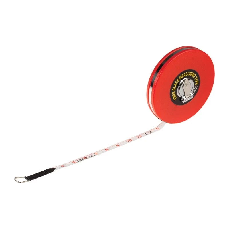 RS PRO 30 m Tape Measure, Imperial and Metric Units, Red ABS Case, Class III Standards 913-1554