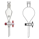 Separating Funnels Globe PTFE Key Stopcock Interchangeable Lab image-1