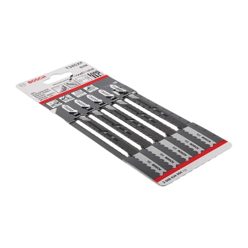 Bosch Jigsaw Blade HCS Material Series T345XF 132mm Length 1 Piece 2608634994
