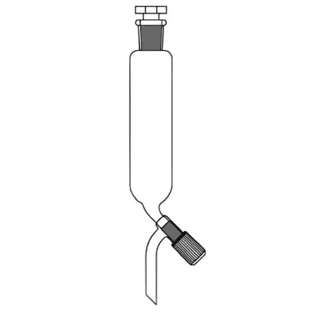 Dropping Funnels Cylindrical PTFE Needle Valve Stopcock Lab image-1