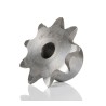 RS PRO 9 Tooth Pilot Sprocket 05 B-1 Steel 6mm Bore 23.39mm Pitch Diameter 12mm Width 146-5424