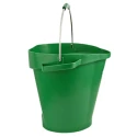 Vikan Durable 20L Plastic Green Round Bucket with Handle 470x470x380mm 56922