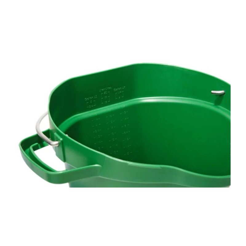Vikan Durable 20L Plastic Green Round Bucket with Handle 470x470x380mm 56922