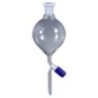 Separating Funnels, Pear Shape, Socket Screw Type, PTFE Needle 292 Valve Stopcock, Cone Stem, No Stopper