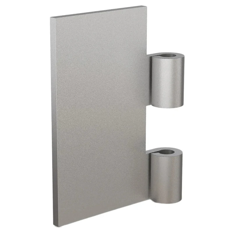 Pinet Steel Raw Butt Hinge with Knuckle Pin, Screw Fixing, 80 mm x 50 mm x 3 mm 50-1-3993
