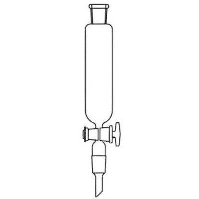 Dropping Funnels Cylindrical Socket Glass Key Stopcock Lab image-1