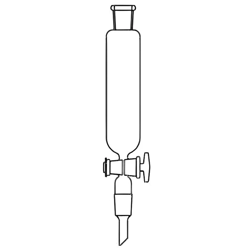Dropping Funnels Cylindrical Socket Glass Key Stopcock Lab image-1