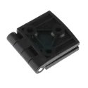 Pinet Black Polyamide Butt Hinge, Screw Fixing, 40 mm Length x 80 mm Width x 5.2 mm Thickness 5413569