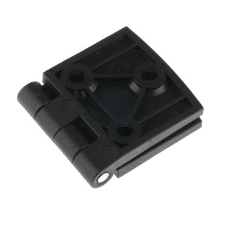 Pinet Black Polyamide Butt Hinge, Screw Fixing, 40 mm Length x 80 mm Width x 5.2 mm Thickness 5413569