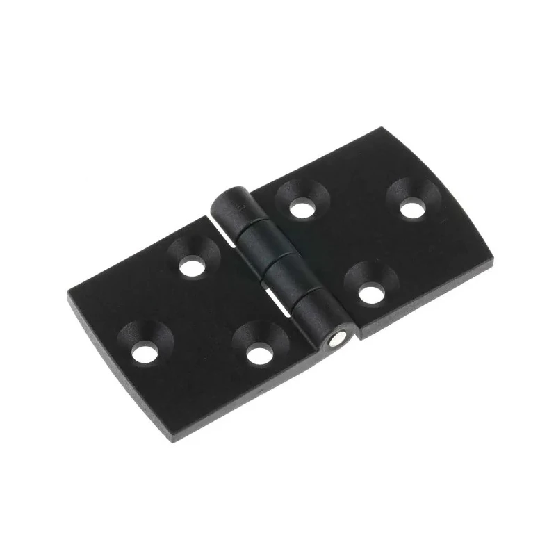 Pinet Black Polyamide Butt Hinge, Screw Fixing, 40 mm Length x 80 mm Width x 5.2 mm Thickness 5413569