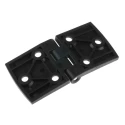Pinet Black Polyamide Butt Hinge, Screw Fixing, 40 mm Length x 80 mm Width x 5.2 mm Thickness 5413569