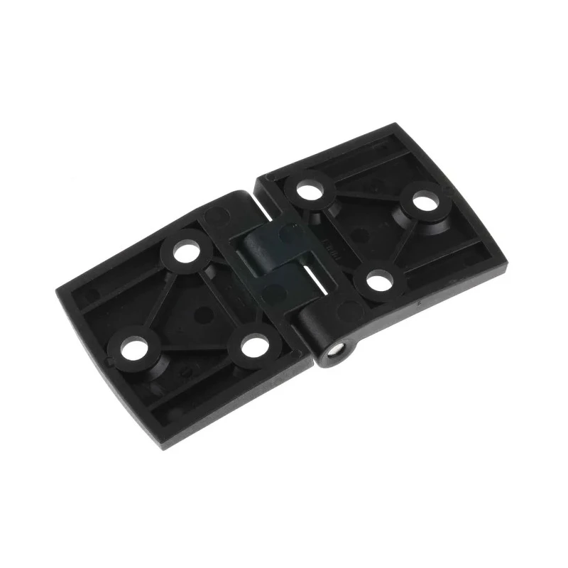 Pinet Black Polyamide Butt Hinge, Screw Fixing, 40 mm Length x 80 mm Width x 5.2 mm Thickness 5413569