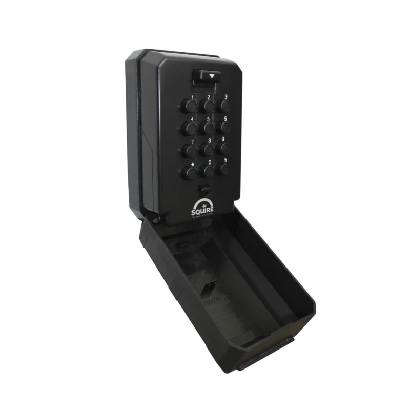 Squire Combination Lock Key Lock Box Die Cast Zinc Wall Mount Black White RS KEYKEEP2