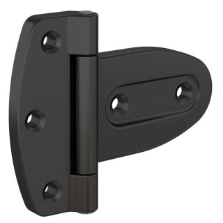Pinet Black Polyamide Tee Hinge Screw Fixing 108mm x 131mm x 9.5mm 54-1-9000