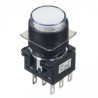 Idec White Round Illuminated Push Button Switch LB1L-A1T64PW