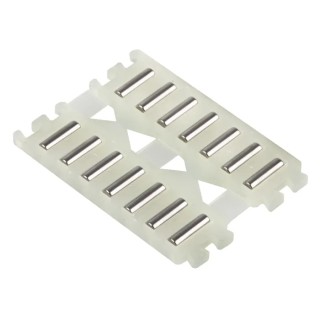 INA Double Flat Cage Assembly with 2 mm Roller Diameter and 6.8 mm Roller Length, 25 mm Assembly Width, 32 FF2025-ZW-B-0-2