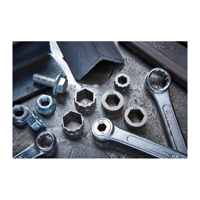 CK Metal 10 Piece Spanner Recess Drive Screw/Bolt & Nut Kit T4360