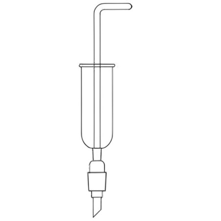 Plug Type Funnels Capacity 50 ml. Socket 10/ 19 Cone 19/26 for lab image-1
