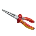 NWS 1-Piece Long Nose Plier Smooth Chrome Finish, Steel, Comfort Grip Handle, 205mm Overall Length N140-49-VDE-205-SB