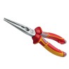 NWS 1-Piece Long Nose Plier Smooth Chrome Finish, Steel, Comfort Grip Handle, 205mm Overall Length N140-49-VDE-205-SB