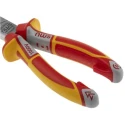 NWS 1-Piece Long Nose Plier Smooth Chrome Finish, Steel, Comfort Grip Handle, 205mm Overall Length N140-49-VDE-205-SB