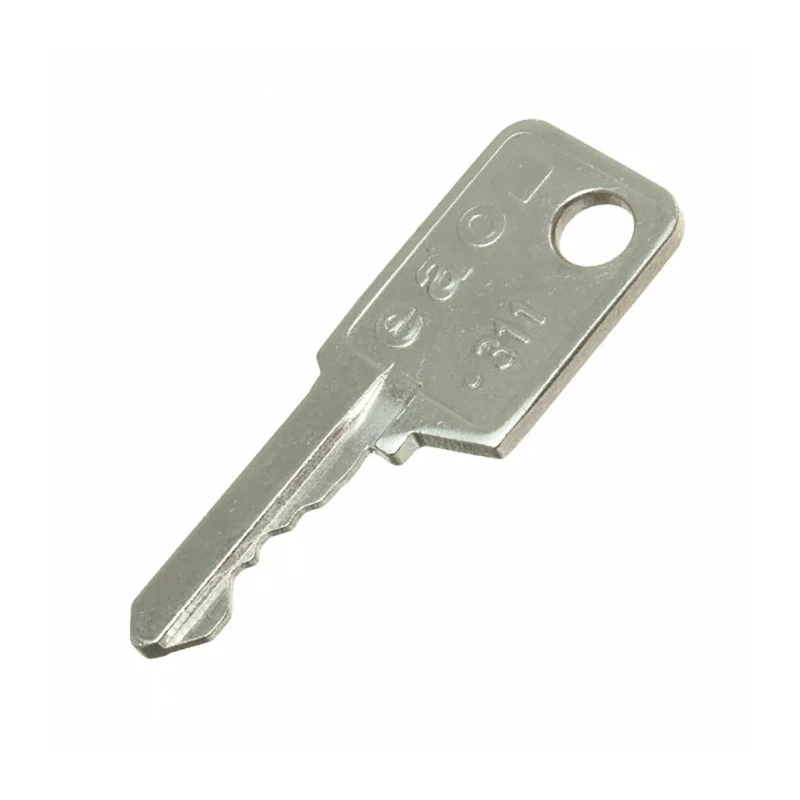EAO Key Switch Key for Series 31 Switch Model 31-989.311, Metal Construction, 6g Weight 31-989.311