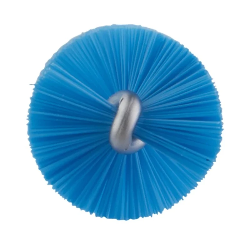 Vikan Blue Bottle Brush 200mm Length x 20mm Diameter, Polyester Bristle, Polypropylene Handle 53653