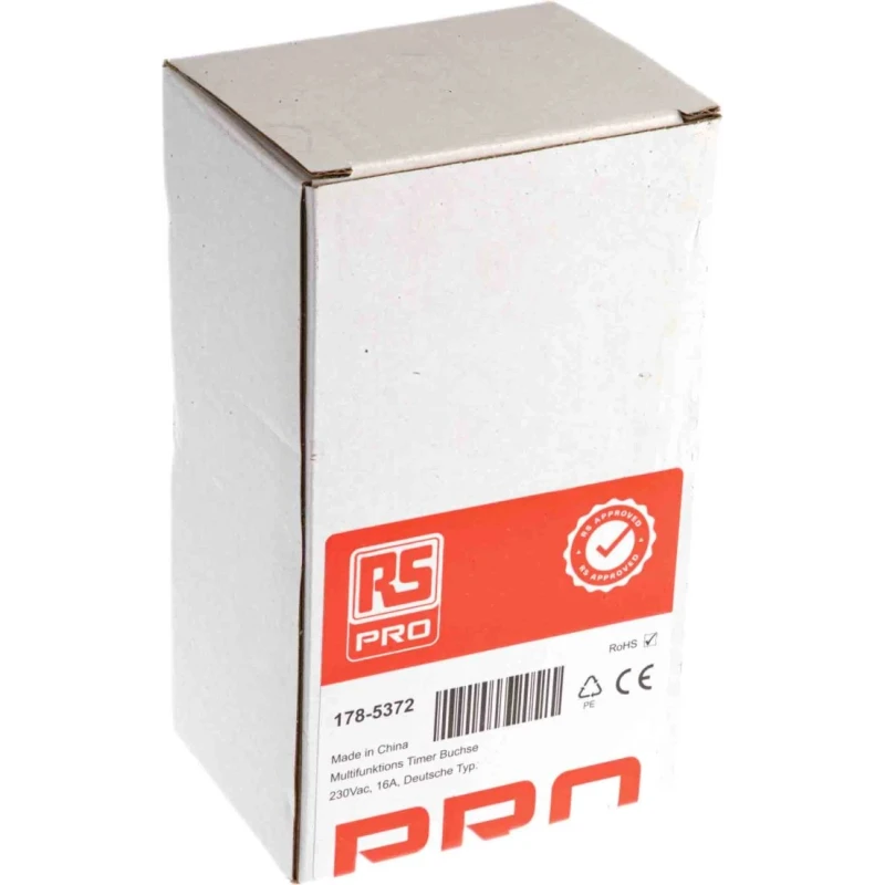 RS PRO Digital Plug In Timer 230V AC 50Hz Type F Schuko Socket 178-5372
