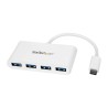 RS PRO 4 Port USB 3.0 USB Hub, USB Bus Powered, 80 mm x 41 mm x 15 mm HB30C4ABW