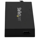 StarTech.com 4 Port USB 3.0 USB Hub, USB Bus Powered, 40 mm Depth 13 mm Height 75 mm Width HB30A3A1CFB