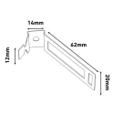 RS PRO Conduit Fitting Clip Galvanised Steel Natural 182-3861