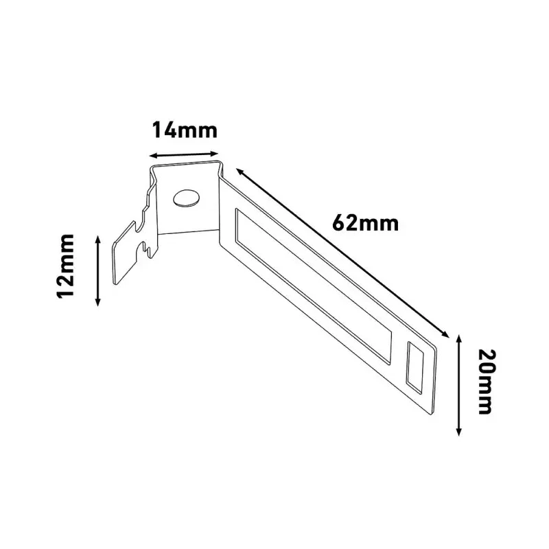 RS PRO Conduit Fitting Clip Galvanised Steel Natural 182-3861