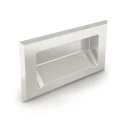 Pinet Stainless Steel Bolt On Flush Carrying Handle Satin Finish 120mm Width 62mm Height Load Capacity 60kg 19A3832