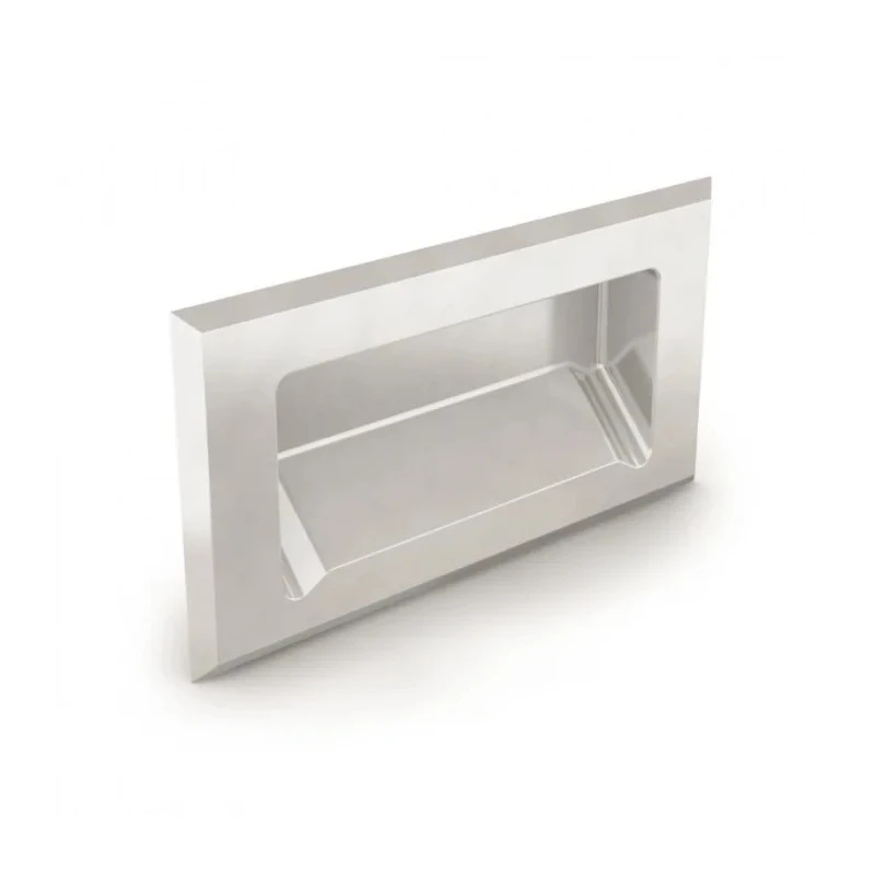 Pinet Stainless Steel Bolt On Flush Carrying Handle Satin Finish 120mm Width 62mm Height Load Capacity 60kg 19A3832