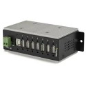 StarTech.com 7 Port USB 2.0 USB Hub, Terminal Connector Powered, 132mm x 42mm x 132mm HB20A7AME