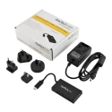 RS PRO 4 Port USB 3.0 USB Hub USB Powered with External 20W Adapter 74mm x 39mm x 13mm HB30C4AFS