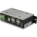 StarTech.com 4 Port USB 2.0 USB Hub Terminal Connector Powered Compact Enclosure 95 mm x 32 mm x 95 mm HB20A4AME