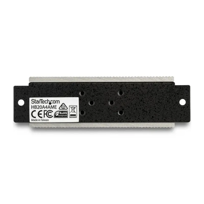 StarTech.com 4 Port USB 2.0 USB Hub Terminal Connector Powered Compact Enclosure 95 mm x 32 mm x 95 mm HB20A4AME