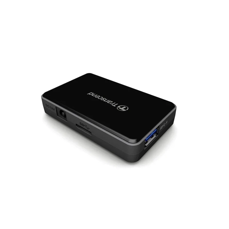 Transcend 4 Port USB 3.1 USB Hub, USB Powered, 78.6mm x 49.5mm x 15mm TS-HUB3K
