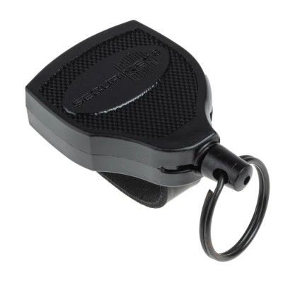 Securikey Retractable Key Chain with Kevlar Cord and Polycarbonate Casing Gold RHDK-LBL